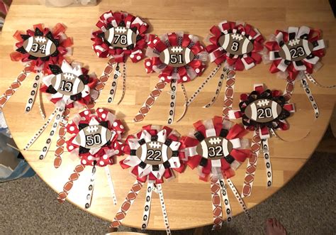 Mom Corsages For Football Senior Night Pin For Moms To Wear At The