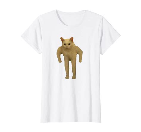 Buff Kitty Meme Cursed Long Cat Dank Memes T Shirt