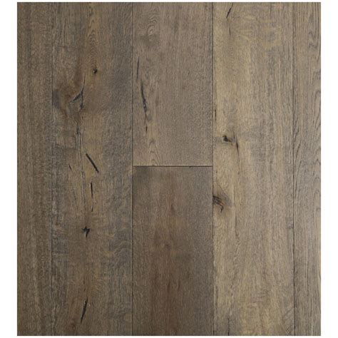 Easoon Usa 7 12 Engineered White Oak Hardwood Flooring In Grey Glazed