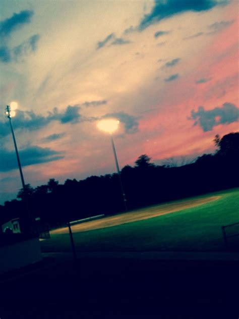 Softball At Sunset😊 Sunset Pictures Outdoor