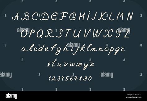 El Diseño Del Alfabeto Hand Lettering Caligrafía De Pincel Manuscrita