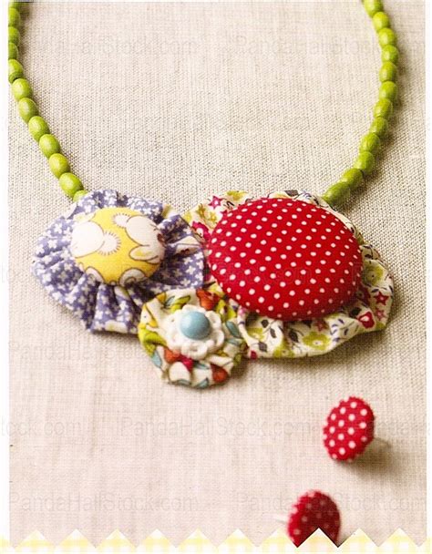 How To Make Fabric Necklaces Floral Fabric Necklace Nbeads