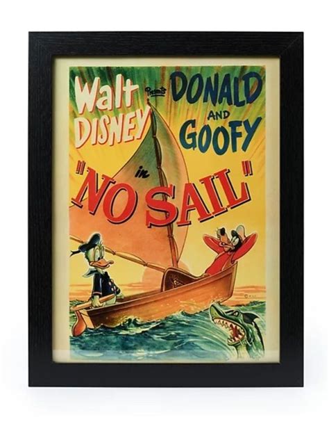 Disney Gerahmter Druck Donald Duck Und Goofy No Sail Catawiki