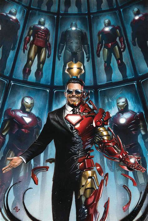 Tony Stark Iron Man 1 Variant Cover Granov 2018 Westfield Comics