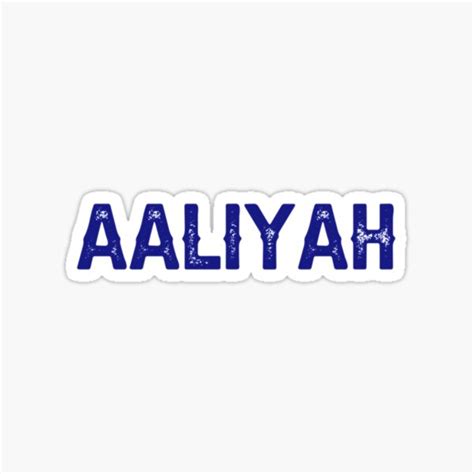 Aaliyah Perfect T Aaliyah Sticker For Sale By Aaliyahea Redbubble