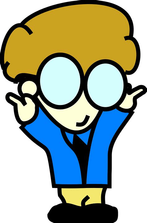 Free Vector Graphic Boy Glasses Cartoon Nerdy Free Image On