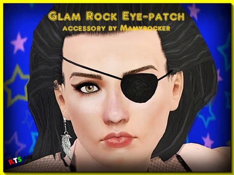 My Sims 3 Blog Glam Rock Eye Patch By Mamy Rocker