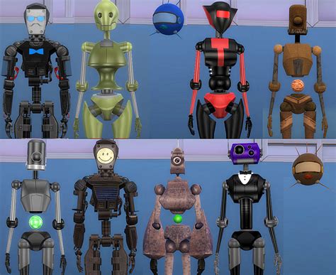 Mod The Sims Lots Of Bots 21 Colourful Servo Overrides