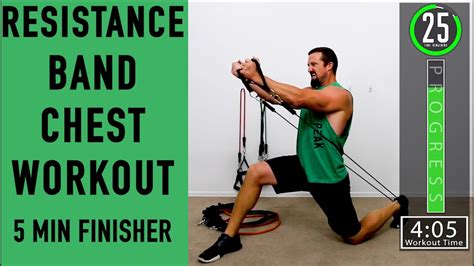 6 Day Chest Workout Resistance Band No Anchor With Comfort Workout
