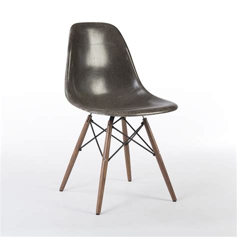 Elephant Grey Herman Miller Original Eames DSW Dining Side Chair | #112369