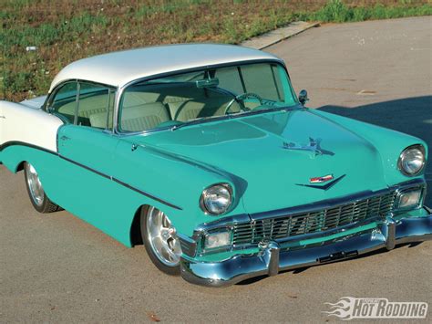 1956 Chevrolet 210 Hot Rods Retro Classic Blue Wallpapers Hd Desktop And Mobile Backgrounds