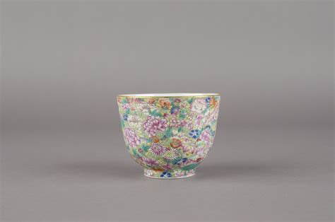 Cup With Design Of The One Hundred Flowers Motif Saint Louis Art Museum