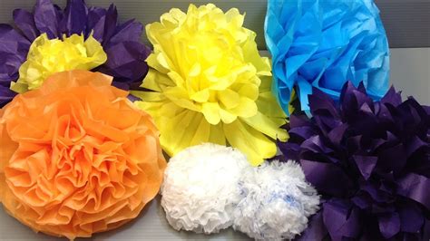 Cut ends of tissue paper into half circles, like i did in photo below, or cut into points for a different effect. Pretty and Easy Tissue Paper Flowers Origami - YouTube