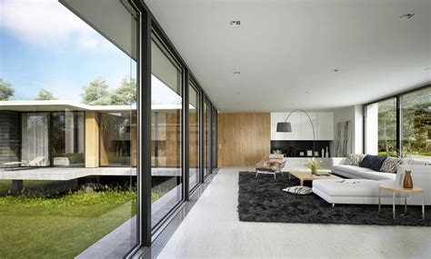 Spacious Modern Living Room Interiors