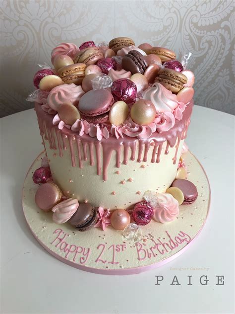 Rose Gold Drip Cake St Birthday Cakes Candy Birthday Cakes Pretty Birthday Cakes