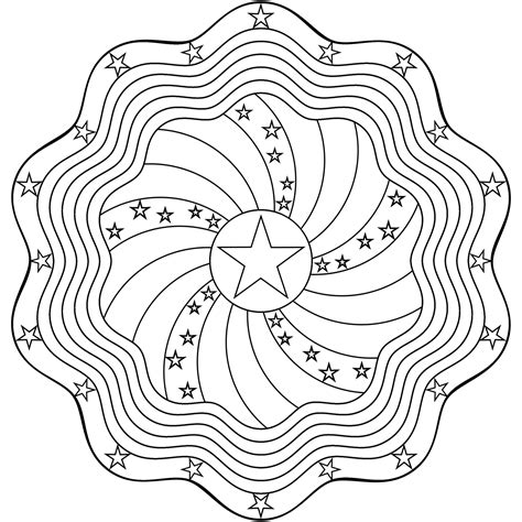 Star Mandala Coloring Pages At Free Printable