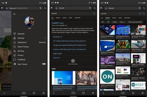 Bing Gets A New Dark Mode On Mobile And New Microsoft Rewards Flyout
