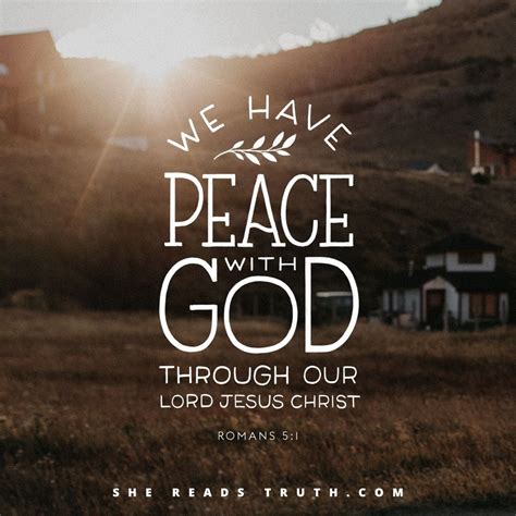 We Have Peace With God Through Our Lord Jesus Christ Daily Bible Readings