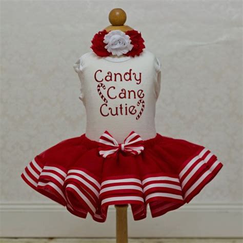 Ready To Ship Candy Cane Tutu Outfit Girls Christmas Outfit Girl