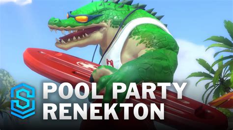 Pool Party Renekton Wild Rift Skin Spotlight Youtube