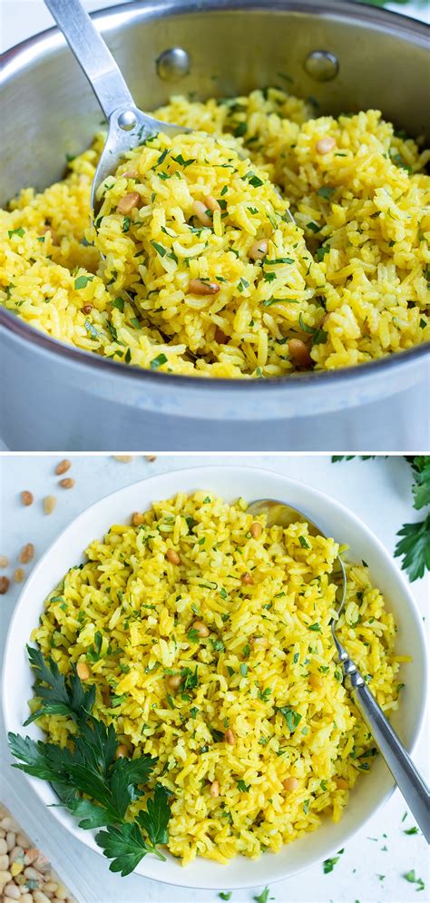 Mediterranean Yellow Rice Recipe Evolving Table