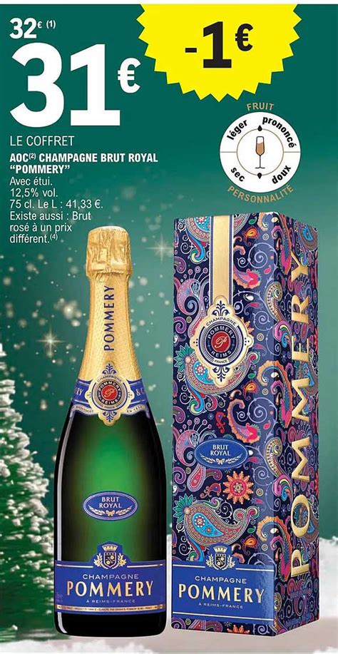 Promo Aoc Champagne Brut Royal Pommery Chez Eleclerc Icataloguefr