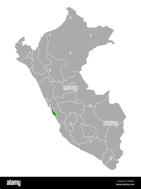 Map Of Lima Metropolitana In Peru Stock Photo Alamy
