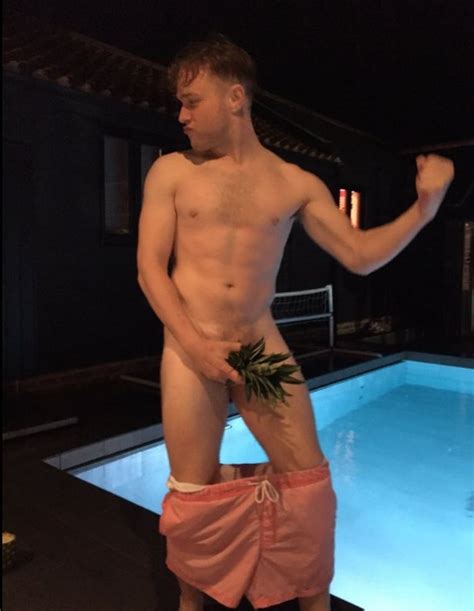 Olly Murs Covers His Manhood With A Pineapple As He Poses Completely