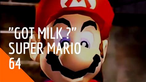 Super Mario 64 1996 Got Milk Commercial Nintendo 64 YouTube