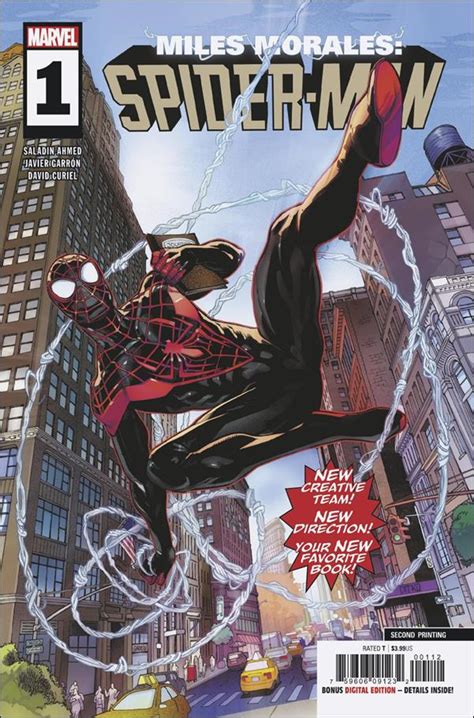 Miles Morales Spider Man 1 F Mar 2019 Comic Book By Marvel