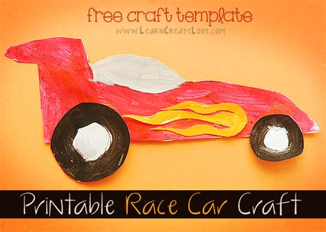 Printable Race Car Craft