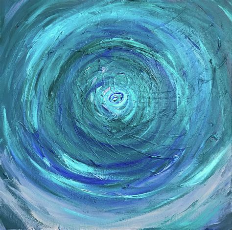 Water Swirl Painting By Annette Hadley Pixels