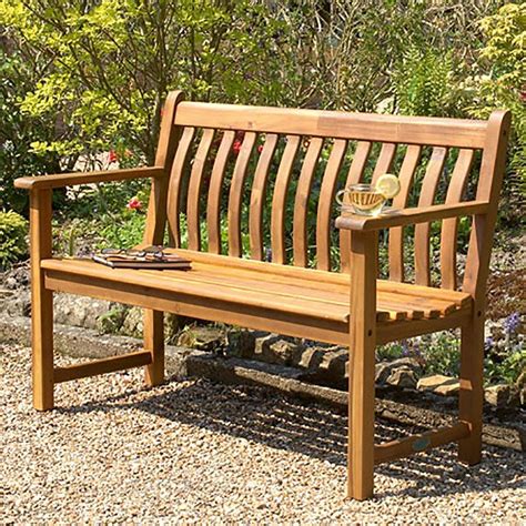 Alexander Rose Acacia Broadfield Wooden Bench 4ft 12m Wooden Bench