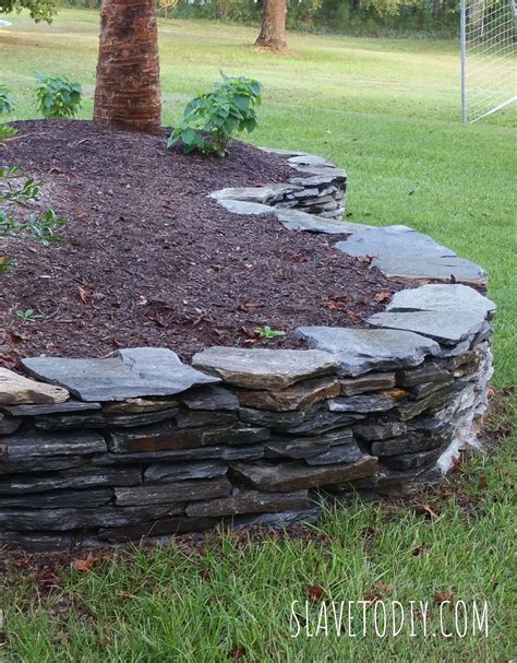 Classic Stacked Stone Garden Phase Two Slave To Diy Stone
