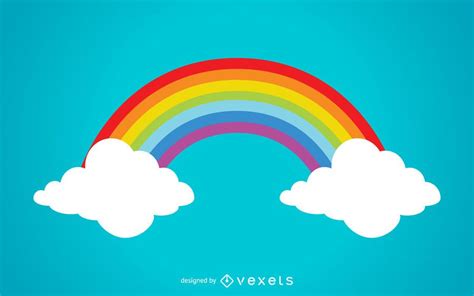 ilustración colorida del arco iris descargar vector