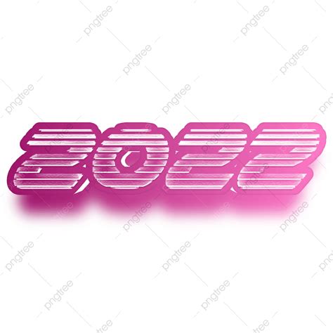 Pink New Years Vector Art Png 2022 The New Years Pink Color Numbers On