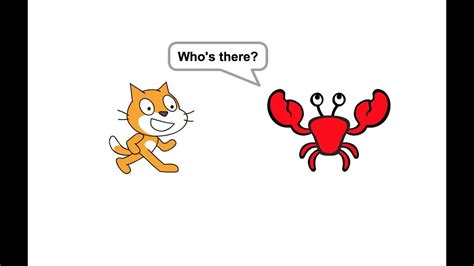 Programming With Scratch Lesson 1 Knock Knock Joke Youtube