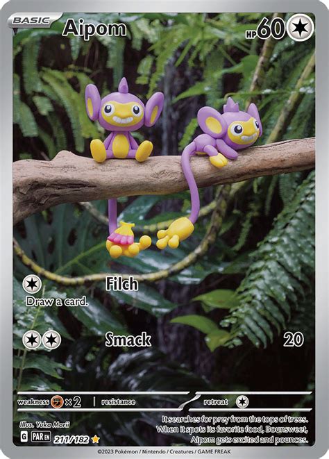 Aipom Paradox Rift Pokemon Card Pikawiz