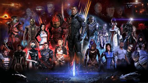 Assorted Character Digital Wallpaper Mass Effect 3 Video Games Mass