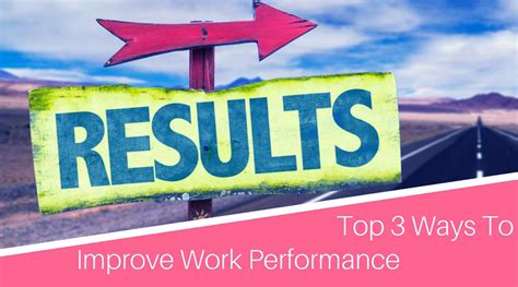 3 Ways To Improve Work Performance Mike Rodriguez Consulting
