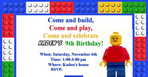 Homemaking Fun A Lego Themed Birthday Party