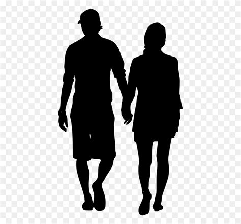 Free Photo Female Love Couple Walking Male Man Silhouette Person