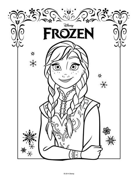 Disegni da colorare jack e elsa frozen 2. Disegni da colorare di Frozen da stampare gratis_Anna ...