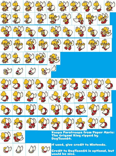 The Spriters Resource Full Sheet View Paper Mario The Origami King