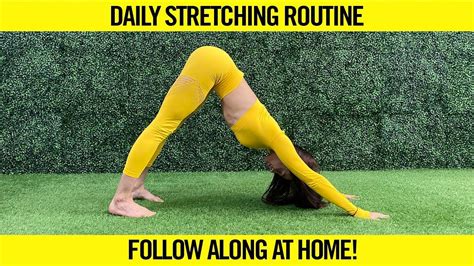 Stretching Routine Follow Along At Home Youtube