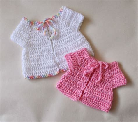 Mariannas Lazy Daisy Days Premature Baby Crochet Baby Jacket