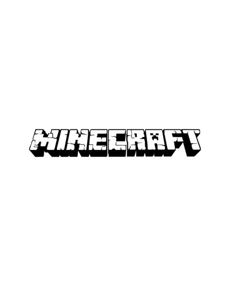 Pegatina Minecraft Logo Letras Adhesivosnatos