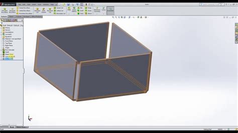 Solidworkssheet Metal 1 Quick Tutorial Metal Boxflat Pattern Youtube