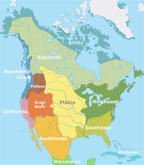 A Native American Culture Map Mapporn