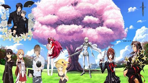 Anime Collage I Cherry Blossom Tree By Naughtycore On Deviantart